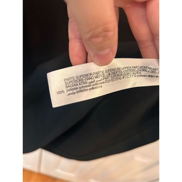ZARA Black Ruffle Dress NWT Size M - Picture 11 of 11